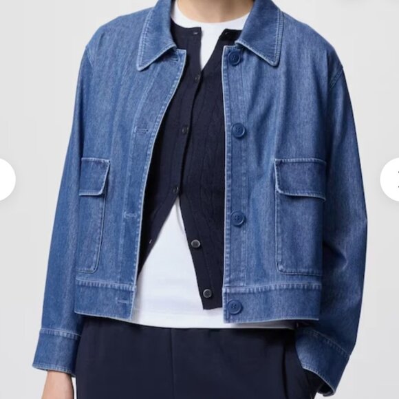 Uniqlo Relaxed Cotton Denim Jacket | Size XS - Picture 2 of 10